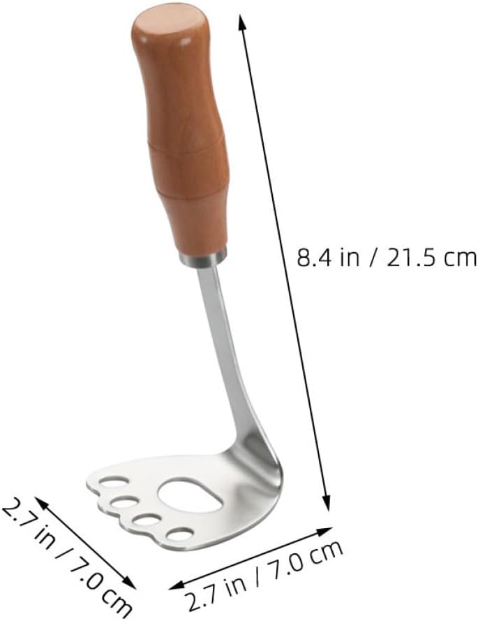 304 Stainless Steel Potato Masher Manual Kitchen Tool For Vegetables Fruit Beans - Image 2